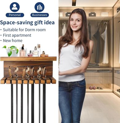 편리한 두 배 의 선반 을 가진 목조 벨트 저장 장치