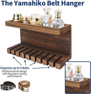 편리한 두 배 의 선반 을 가진 목조 벨트 저장 장치