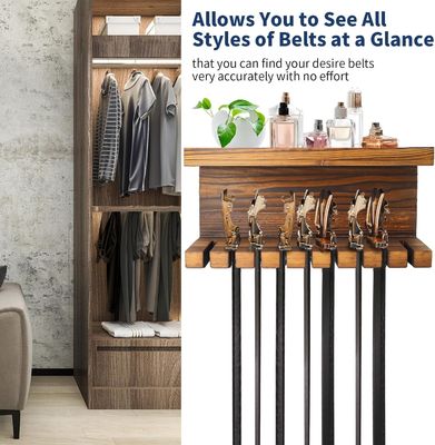 편리한 두 배 의 선반 을 가진 목조 벨트 저장 장치