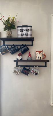 모형 목재 떠있는 랙 커피 바 가구 어린이 부엌의 벽 책상