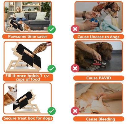 목재 개 손톱 스크래치 보드 뼈 스타일 손톱 포일 보드 개 OEM 트리트 포함