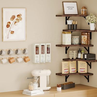 욕실 저장 래크 힐링 설치 된 벽 선반