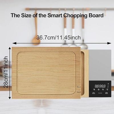 다기능 Bambu Smart Chopping Cutting Board 8 In 1 식사 준비 시스템 사각형