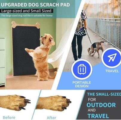 목재 개 손톱 스크래치 패드