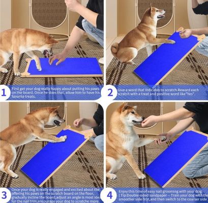 목재 개 손톱 스크래치 패드