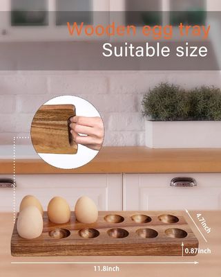 단단한 나무 계란 상자 계란에 대한 나무 트레이 맞춤형 디자인 및 맞춤형 브랜드