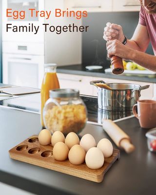 단단한 나무 계란 상자 계란에 대한 나무 트레이 맞춤형 디자인 및 맞춤형 브랜드