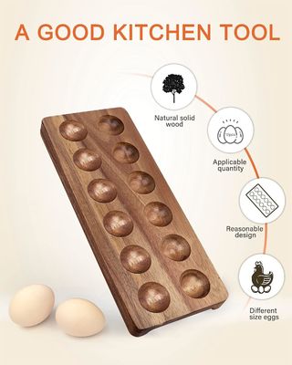 단단한 나무 계란 상자 계란에 대한 나무 트레이 맞춤형 디자인 및 맞춤형 브랜드