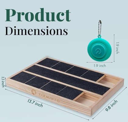 OEM 음식 분할기와 함께 나무 개 손톱 스크래치 상자 사용자 정의 로고 소나무 나무 상자
