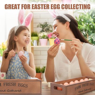 12개의 신선한 달걀을 위한 목조 달걀 상자