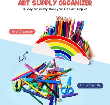 실크 스크린 인쇄 된 대나무 목재 캐디