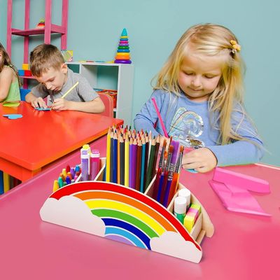 실크 스크린 인쇄 된 대나무 목재 캐디