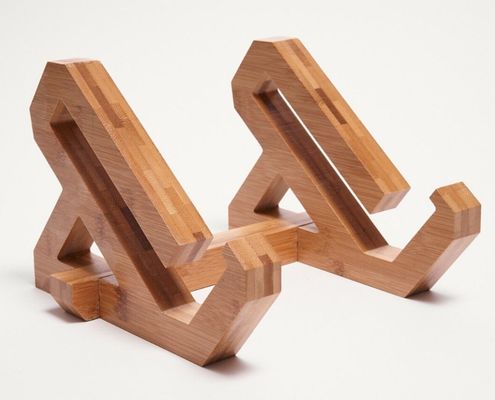 편리한 디자인으로 노트북 및 노트북 트레이를위한 조절 가능한 대나무 노트북 스탠드