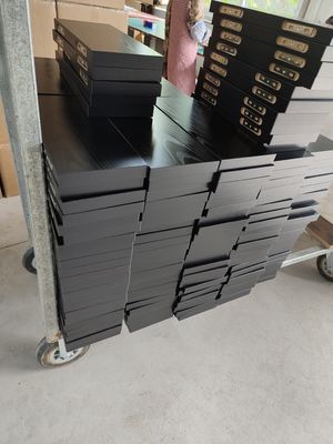 우편물 포장 세트 2 장의 정원형 목재 부동 선반