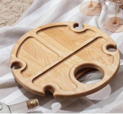 폴더블 서비스 트레이 공간 절약 기능과 사용자 지정 로고와 함께 휴대용 와인 테이블