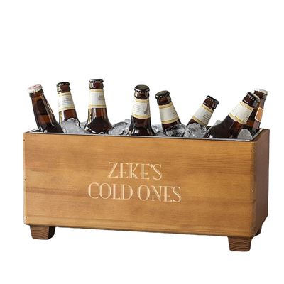 기념일 목재 선물 맞춤식 로고 샴페인 냉각 버킷 개인 디자인