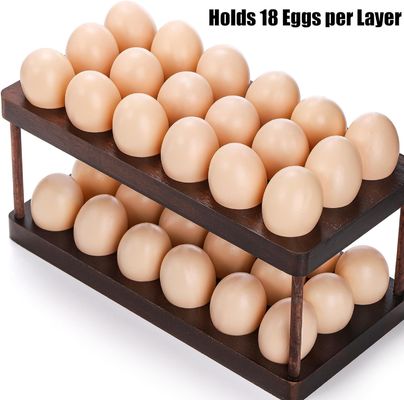 주방 조직 가정용 가전 제품 맞춤식 로고와 함께 두 층의 나무 달걀 트레이
