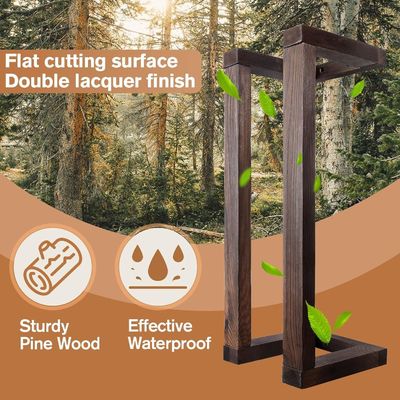 장식 소나무 벽에 장착 된 목재 수건 기기 욕실 롤러 수건 조직기