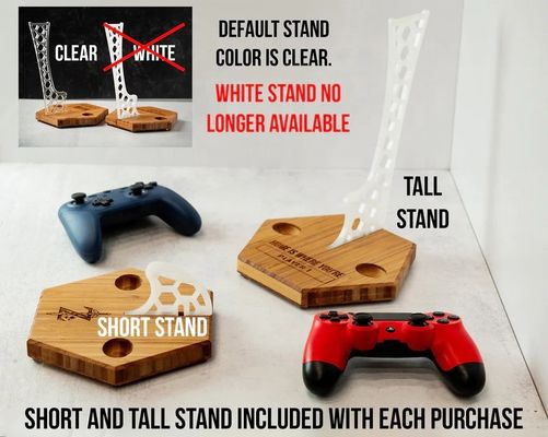 조정 가능한 게이머 스탠드 최적의 게임을 위해 대나무와 아크릴의 이상적인 조합