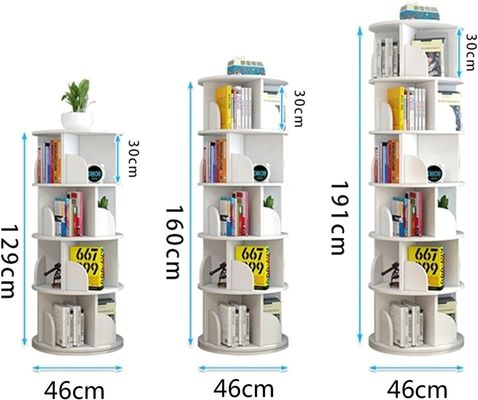 어린이 책 보관용 맞춤형 로고 다채로운 360도 회전 책상