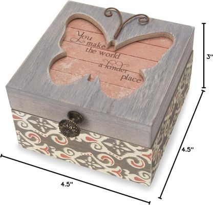 사용자 지정 로고 환경 용납 간단한 영-패턴 나비 보석 상자