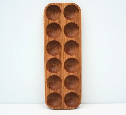 카운터 톱 조직을 위한 실용적인 단일 계층 목재 계란 보관기