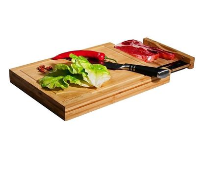 환경 친화적 인 부엌 효율을 위해 분리 가능한 디지털 스케일 대나무 자르는 보드