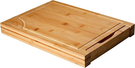 환경 친화적 인 부엌 효율을 위해 분리 가능한 디지털 스케일 대나무 자르는 보드