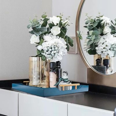 주사용 목조 서비스 트레이 일반 색상 또는 맞춤형 큰 오스만 트레이 4 코스터