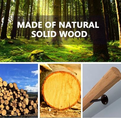 실내용 목재 손잡이 현대 디자인 스타일 안 슬리프 계단 벽에 장착 된 잡기 바