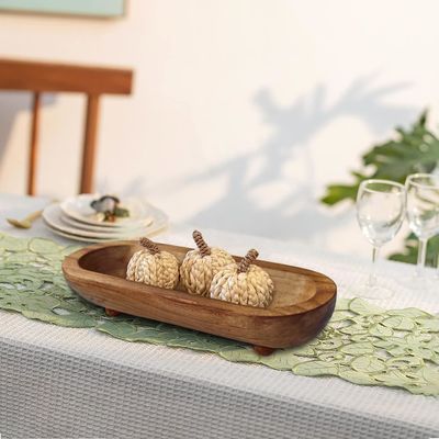 맞춤 로고 농장 촌락 갈색 장식 그릇을 위한 허용 된 둥근 그릇 세트