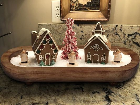 맞춤 로고 농장 촌락 갈색 장식 그릇을 위한 허용 된 둥근 그릇 세트