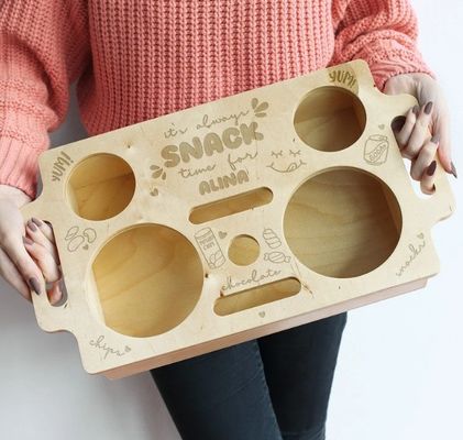 접히지 않는 래크 목재 소파 바 간식 트레이 공간 절약 소규모 공간에 대한 저장