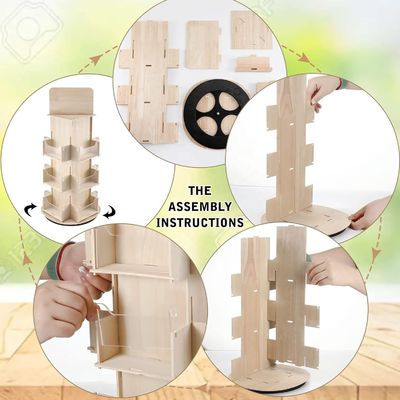 거실 가구 3 층 4 측면 360 회전형 회전형 화면판