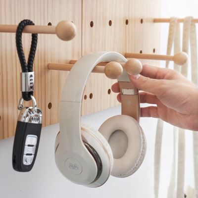 주방 가구 보관 목재 디스플레이 패널 키트 2 조각 페그보드 디스플레이 스탠드