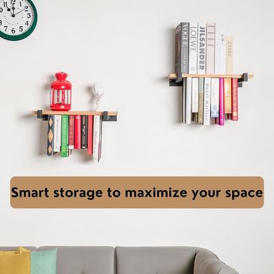 듀얼 스토리지 미니 나무 상자 벽 장착 책상 독특한 공간과 혁신을 위해