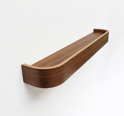 현대 둥근 가장자리 나무 선반 OEM 곡선 너트 부동 선반