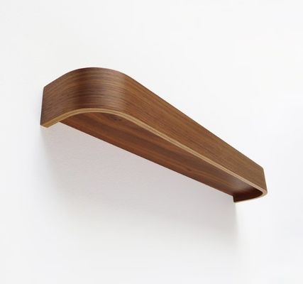 현대 둥근 가장자리 나무 선반 OEM 곡선 너트 부동 선반