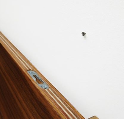 현대 둥근 가장자리 나무 선반 OEM 곡선 너트 부동 선반