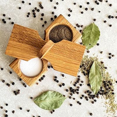 크기가 높은 크기의 나무 향신료 홀더 향신료 포장 상자와 맞춤 향신료 상자