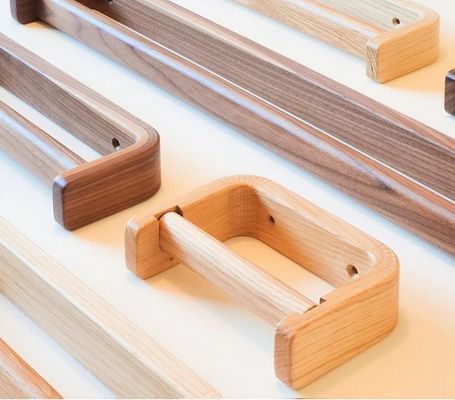 욕실 수건 랙 수작업 목조 수건 바 큰 호박 수건 레일 접지 않는 랙