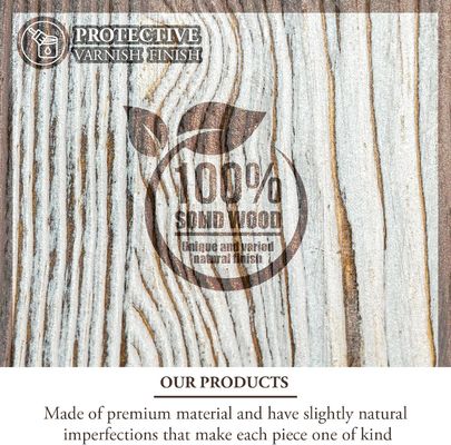 벽에 장착 된 흰색 세탁 된 단단한 나무 도전 동전 들고자 3층 목조 공예품