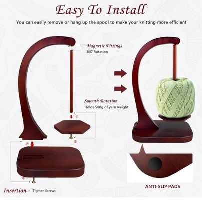 금속 자석 회전 메커니즘 직물 가닥 스핀러 넥팅 및 크로켓