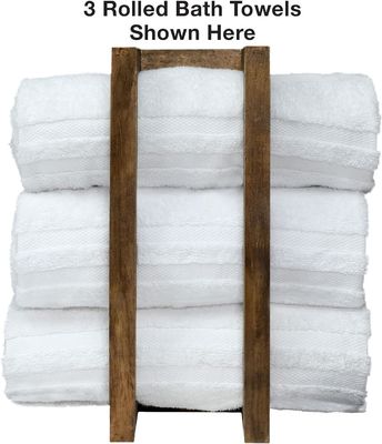 202405 벽에 장착 된 목재 수건 기기