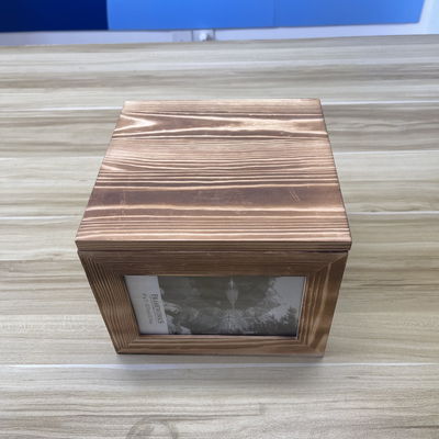 나무 사진 프레임 저장 상자 21x21x17cm 크기와 사용자 정의 가능한 색상 옵션