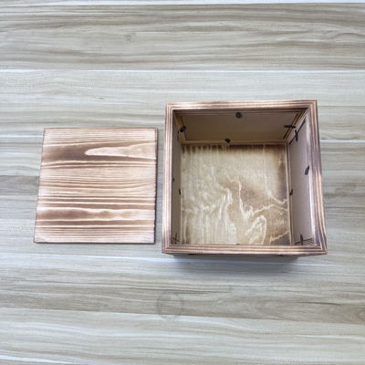 나무 사진 프레임 저장 상자 21x21x17cm 크기와 사용자 정의 가능한 색상 옵션