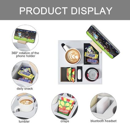 방수 방출 목조 소파 컵 홀더 트레이 침대 소파 조직기 수작업