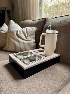 사용자 지정 로고 인기가있는 소파 바 스냅 박스 소파 조직기 부대 테이블