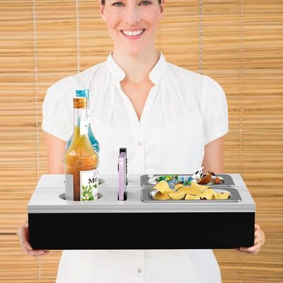 사용자 지정 로고 인기가있는 소파 바 스냅 박스 소파 조직기 부대 테이블