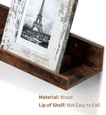 공간 절약 부엌 5 개의 작은 그림 리지 집 나무 벽을 위한 떠있는 선반